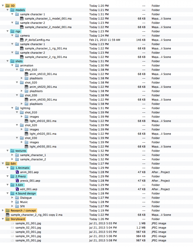 Animation Pipeline Demo Folder